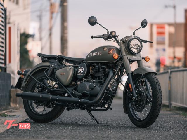 クラシック３５０　シグナルズマシューグレー　正規ディーラー中古車　カスタムシート　ミリタリー