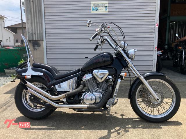 スティード４００　アップスラッシュカットマフラー　スカイハイハンドル　ＥＴＣ　カスタムシート　シーシーバー
