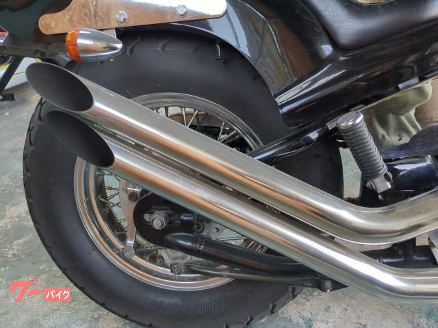ホンダ スティード400 アップスラッシュカットマフラー スカイハイ