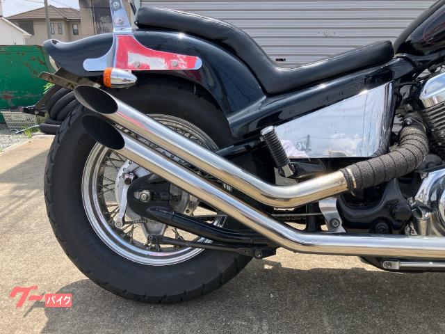 ホンダ スティード400 アップスラッシュカットマフラー スカイハイ
