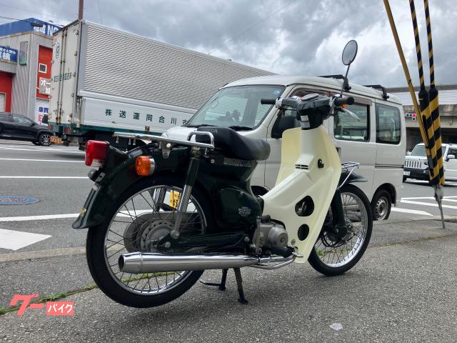 【カブ　カスタム】ホンダC50  セル付　前後タイヤ、バッテリー、キャリア新品❗️若林自転車　唐崎店　SALE❗️ ホンダ スーパーカブC50 リアタイヤ新品 バッテリー新品｜原チャや