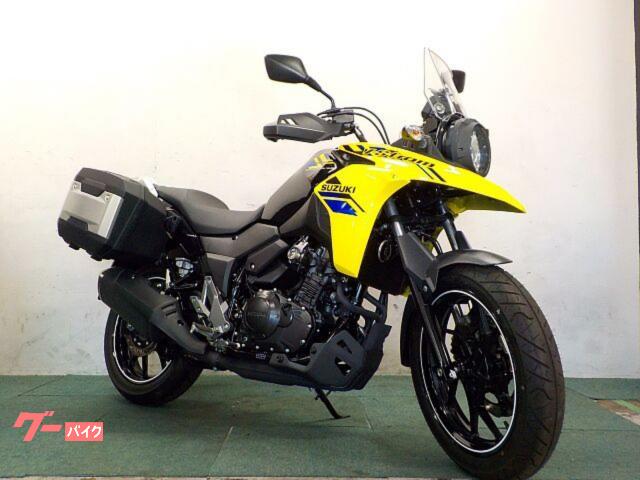Ｖ−ストローム２５０　２０２４年モデル　左右ＳＵＺＵＫＩ純正パニア　純正スペアキーカバー付き