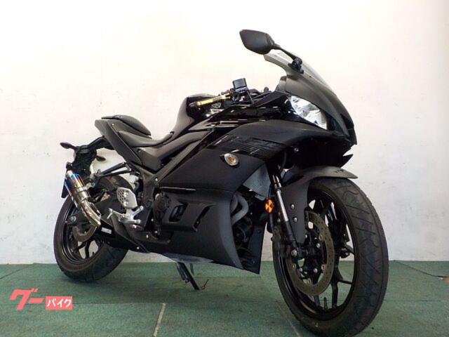 ＹＺＦ−Ｒ２５　２０２０年式モデル　ＷＲＳ製マフラー　レバーカスタム　フルブラック　純正スペアキー付　ヘルメットホルダー