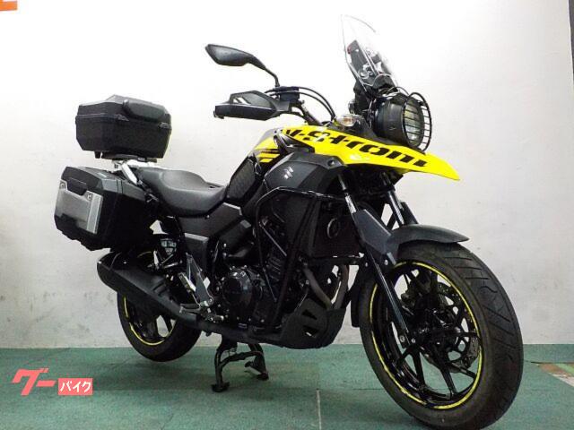 Ｖ−ストローム２５０　２０２２年登録モデル　３点純正パニアケース　純製スペアキー　エンジンガード　マルチバー