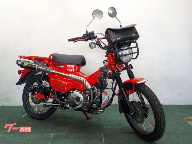 ＣＴ１２５ハンターカブ　ヨシムラマフラー　ウィルズウィン製エアクリーナー　グリップカスタム　フォグランプ装備　エンジンガード