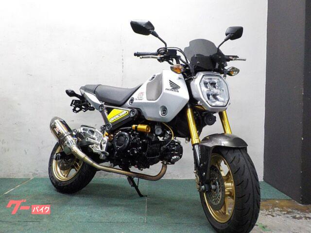 ＭＳＸ１２５　ＡＢＳ　オーリンズサスペンション　オーバー製バックステップ　ヨシムラマフラー　フェンダーレス　純正スペアキー
