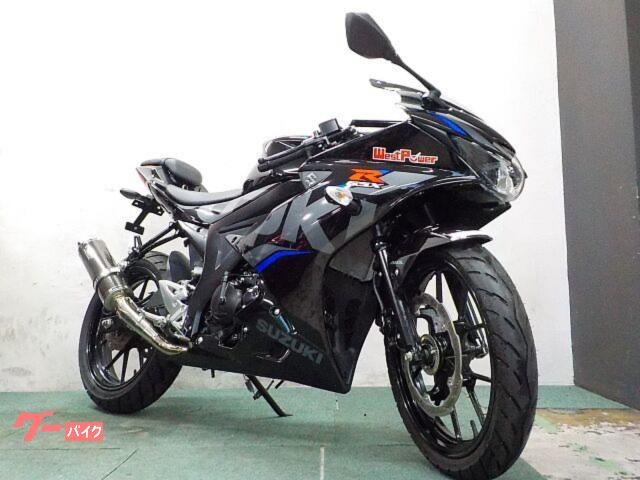 ＧＳＸ−Ｒ１２５　マフラーカスタム　２０１９年式モデル　純正スペアキー　ＵＳＢポート　マルチバー　フルカウル