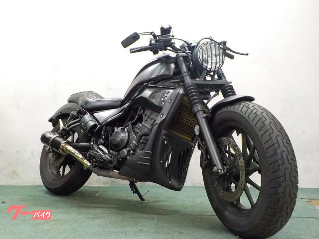 レブル２５０　レブル２５０　ディアブロフルカスタム　タンクカバー　ウインカー　テールカスタム　ヘッドライト　サイドナンバー　ＥＴＣ