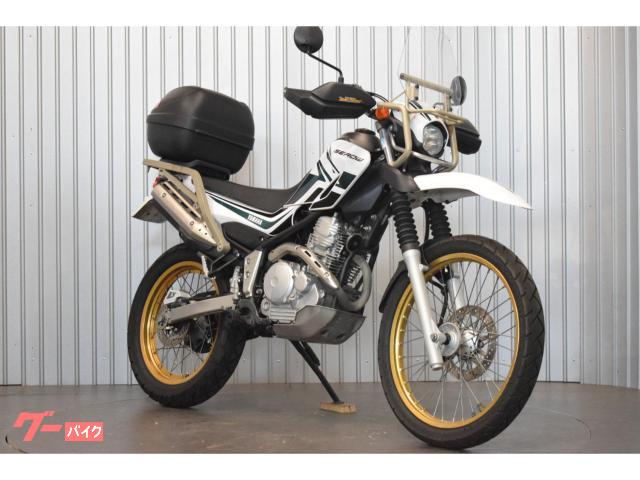 セロー２５０ＤＧ１７Ｊ　２０１２年モデル　ホワイト　スクリーン　ハンドガード　リアボックス