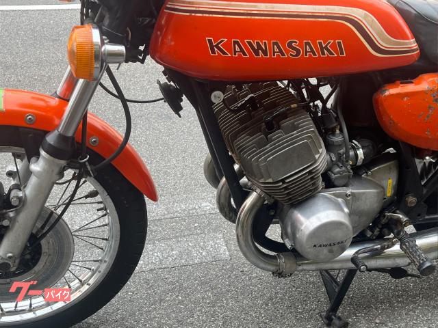 カワサキ500ssマッハ3エンジンフレームレストアジャンクレア旧車 70s国産名車 カワサキ 500SS マッハIII 再見【世界を震撼させた2スト