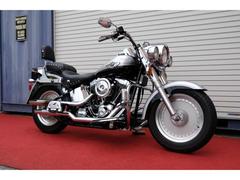 ＨＡＲＬＥＹ−ＤＡＶＩＤＳＯＮ　ＦＬＳＴＦ　ファットボーイ・１００周年カラー・モーターステージマフラー・ミクニＨＳＲキャブ＆エアクリーナー・販売店保証あり