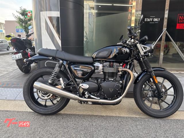 TRIUMPH スピードツイン900 ETC装着 バーエンドミラー