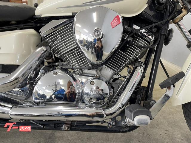商談中　YAMAHA ドラックスター250 VG02J 機関良好　油脂類交換　前後タイヤ新品　社外マフラー　サイドバック　 ヤマハ ドラッグスター250 VG02J 2005年式モデル サイド