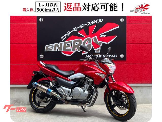ＧＳＲ２５０　モトギア２本出しマフラー　ＬＥＤヘッドライト　グリップヒーター　ミラークランプバー