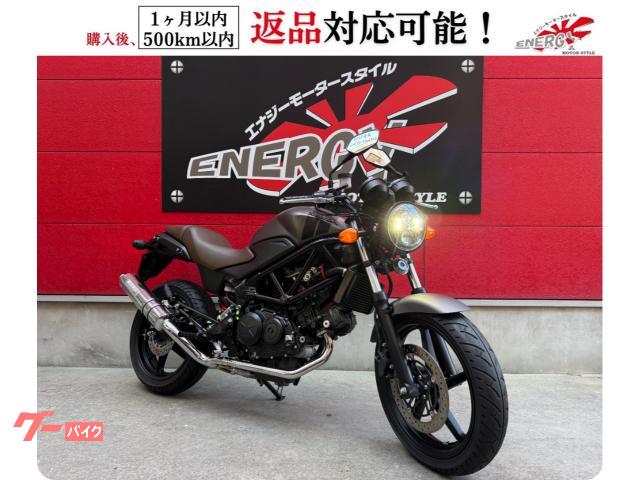 ＶＴＲ２５０　モリワキマフラー　マットビュレットシルバー　社外ヘッドライト　デイトナスマホホルダー　ハリケーンハンドル