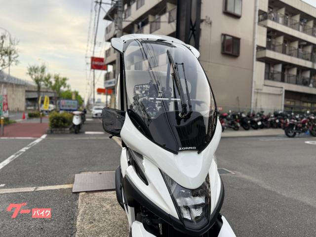 ★普通免許仕様トリシティ125ワイドトレッド『1.2万km弱』LED/Gヒーター/ホルダー★東京/大田区【下取OK】 トリシティ125の側車付オートバイ（軽）としての登録と普通免許仕様化