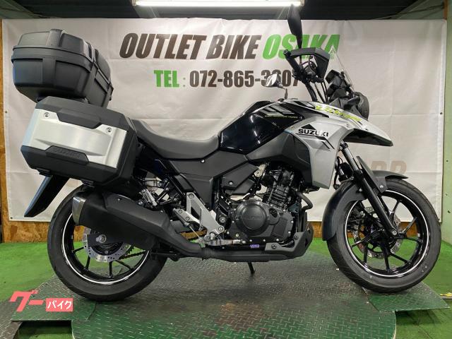 Ｖ−ストローム２５０　２０２３年式モデル　ＥＴＣ２．０　純正オプションサイドパニア　社外トップケース　販売店保証付き　インジェクシ