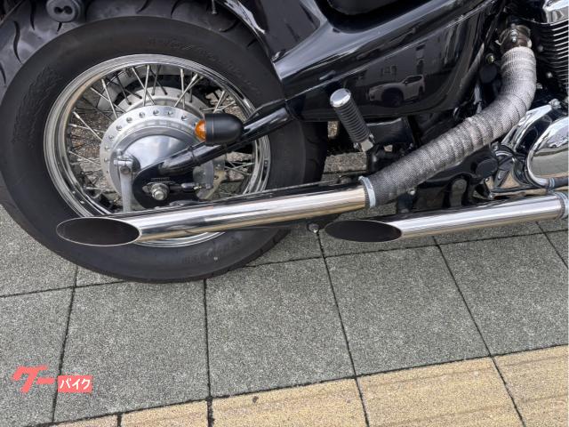 ホンダ スティード400 スラッシュカットマフラー エアクリーナー