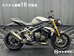 ＴＲＩＵＭＰＨ　スピードトリプル１２００ＲＳ　純ＯＰグリップヒーター　ＥＴＣ２．０　フレームプロテクター　ＵＳＢ等　カスタム総額１６万相当装着