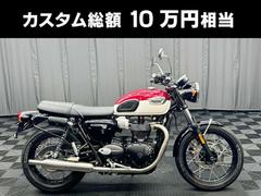 ＴＲＩＵＭＰＨ　ＴＲＩＵＭＰＨボンネビルＴ１００　ワンオーナー　新車メーカー保証　ＥＴＣ２．０　サイドバッグサポート他