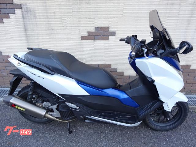 フォルツァ１２５　アクラポビッチ製チタンフルエキマフラー　ＫＡＰＰＡ製スモークスクリーン　新品バッテリー