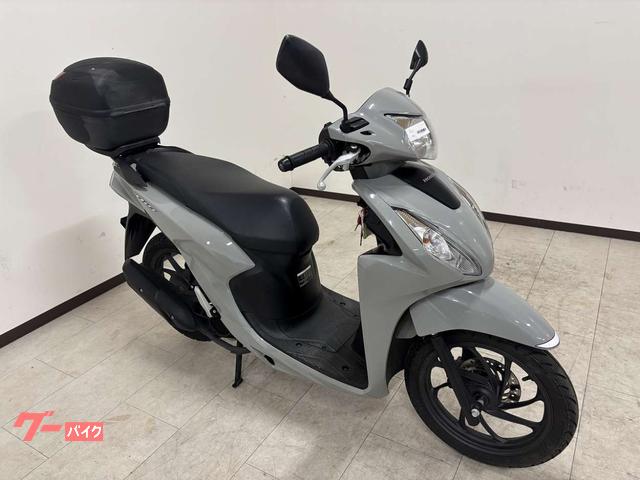 低走行 Dio110 basic ジュピターグレー Honda リアボックス付 ホンダ Dio110・ベーシック 2023年モデル リアボックス