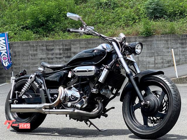 Ｖ−ＴＷＩＮ　ＭＡＧＮＡ　社外フルエキ・シートレールショート加工・ＴＡＫＥＧＡＷＡ製タコメーター装備　５２４８