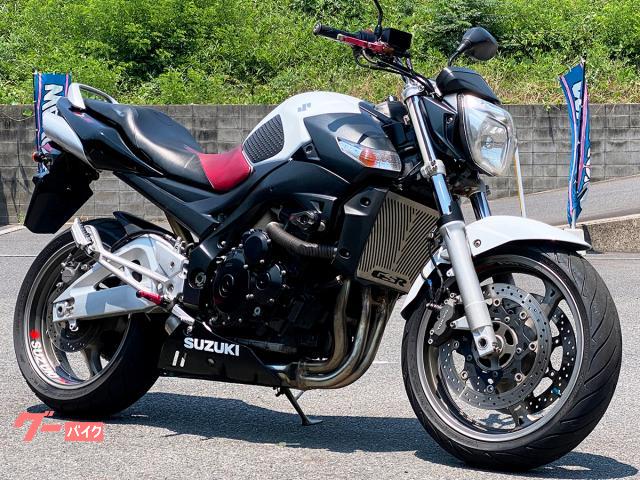 ＧＳＲ４００　ＬＳＬ製エンジンスライダー・ＳＰＥＥＤＲＡ製ステップバー・社外ミラー／レバー装備　５３０５