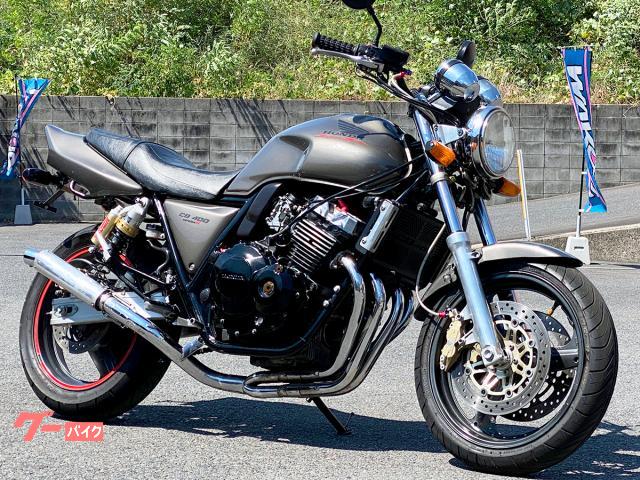 ＣＢ４００Ｓｕｐｅｒ　ＦｏｕｒバージョンＳ　ルーザー管マフラー・ＨＵＲＲＩＣＡＮＥ製ハンドル装備　５３６９