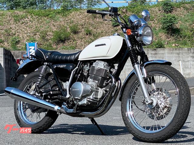 ＣＢ４００ＳＳ　空冷単気筒　社外シート装備　５５１２