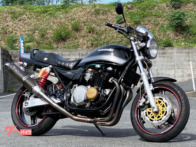 ＺＥＰＨＹＲ７５０　ＮＯＪＩＭＡ製カーボンサイレンサー・社外エキパイ・ＥＦＦＥＸ製ハンドルバー装備　５５０９