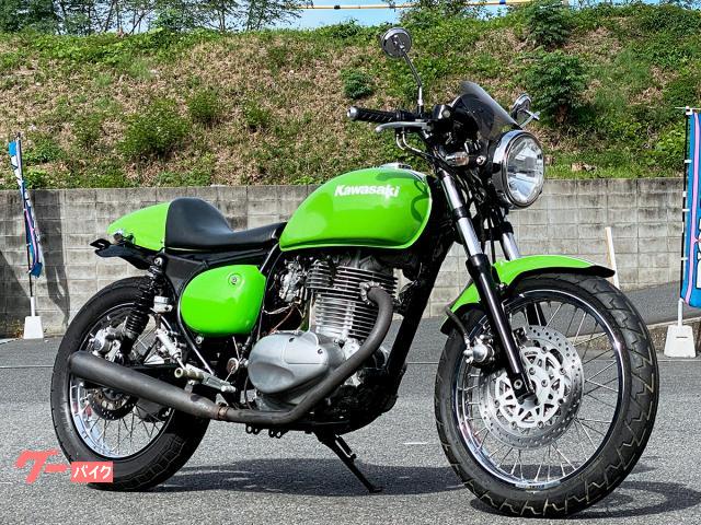 エストレヤ　カフェスタイル　カスタムペイント　社外マフラー／バクステ装備　５５００