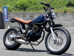 ヤマハ　ＴＷ２００　社外フルエキマフラー・ＤＡＹＴＯＮＡ製スピードメーター／タコメーター装備　５２３５