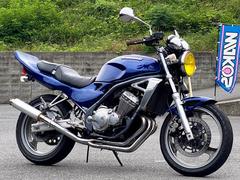 カワサキ　ＢＡＬＩＵＳ　Ａ５　燃料メーター　社外フルエキマフラー／テールカウル・ＭＡＲＣＨＡＬ製ヘッドライト装備　５２７３