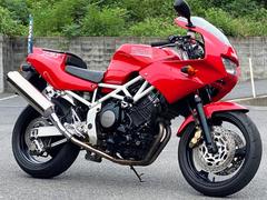 ヤマハ　ＴＲＸ８５０　ｗｏｏｄｓｔｏｃｋ製バクステ・ａｎｔｌｉｏｎ製レバー・ｄｏｍｉｎｏ製グリップ・ＭＲＡ製スクリーン装備　５３９７