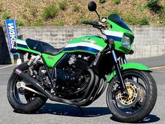 カワサキ　ＺＲＸ４００　外装オールペイント・フルエキマフラー・ＥＦＦＥＸ製ハンドルバー装備　５４９８