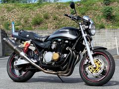 カワサキ　ＺＥＰＨＹＲ７５０　ＮＯＪＩＭＡ製カーボンサイレンサー・社外エキパイ・ＥＦＦＥＸ製ハンドルバー装備　５５０９