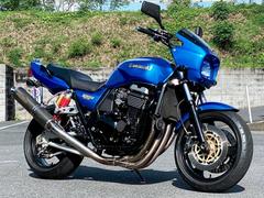カワサキ　ＺＲＸ１１００　逆車　外装類ペイント／シート張替・ＫＬＡＺＥ製フルエキマフラー・ＭＩＴＳＵＢＡ製ＥＴＣ装備　５４６８