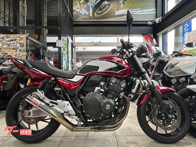 ＣＢ４００Ｓｕｐｅｒ　Ｆｏｕｒ　マフラー　エンジンガード　グリップヒーター　ＵＳＢ　ＥＴＣ　キャンディーレッド