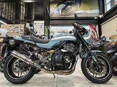 カワサキ　Ｚ９００ＲＳカフェ　ファントムブルー　マフラー　バックステップ　ラジエターコアガード　スクリーン　スライダー