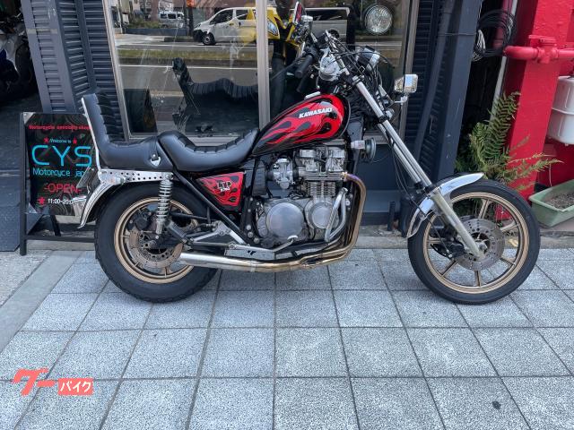 Ｚ７５０ＬＴＤ　アシメＵＳ　ＳＴＹＬＥフルカスタム　ＥＴＣ　マフラー　ロングフォーク　特注シート　Ｂｌｕｅｔｏｏｔｈスピーカー