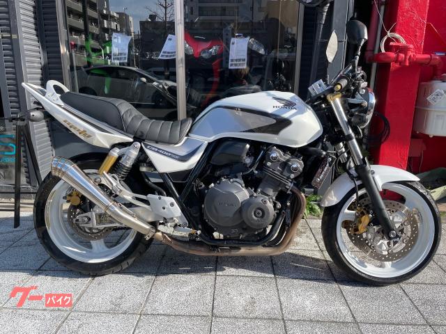 CB400Super Four VTEC Revo セパハンカスタム GPマフラー装着 タックロール ETC付 フェンダーレス