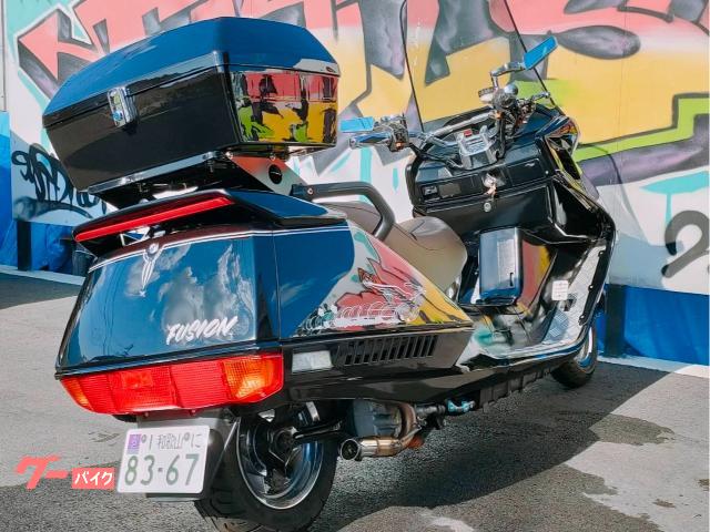 ホンダ フュージョン カスタム 前後タイヤ新品交換済み／マフラー 