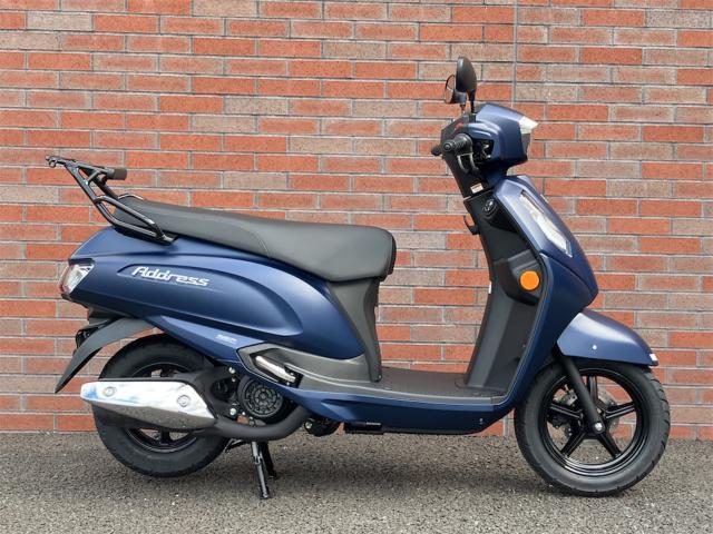 スズキ アドレス125 マットステラブルーメタリック｜SBS 奈良