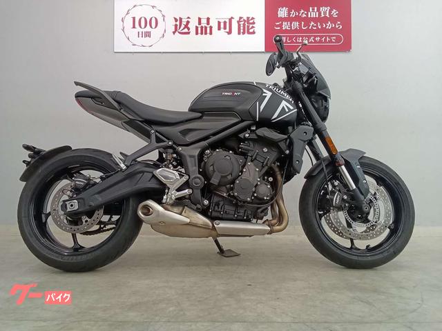 【美品】TRIUMPH トライデント660 純正ミラー 左右セット TRIUMPH トライデント660 バーエンドミラー メーター