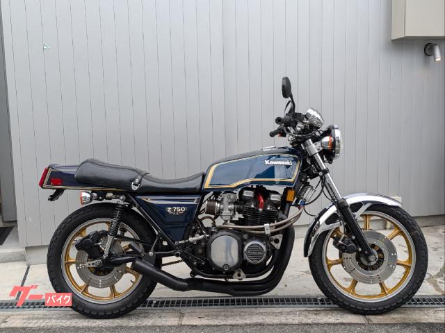 Ｚ７５０ＦＸ　１型　オリジナル塗装　当時コーション　モリワキマフラー　ＣＲキャブレター　バックステップ　チェーンコンバート済み