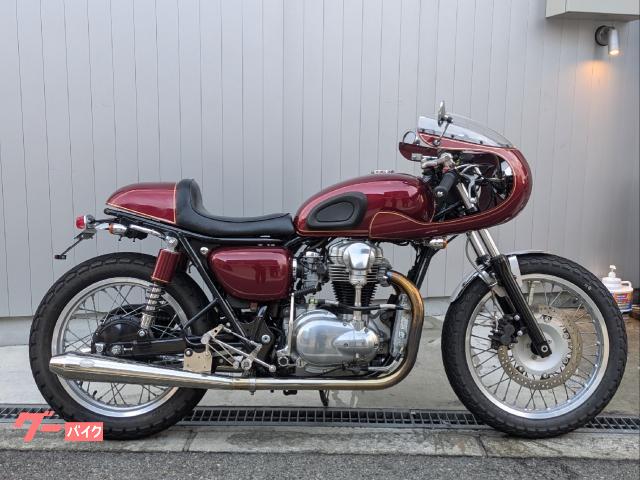 Ｗ６５０　カフェレーサー　アッパーカウル　バックステップ　シングルシート