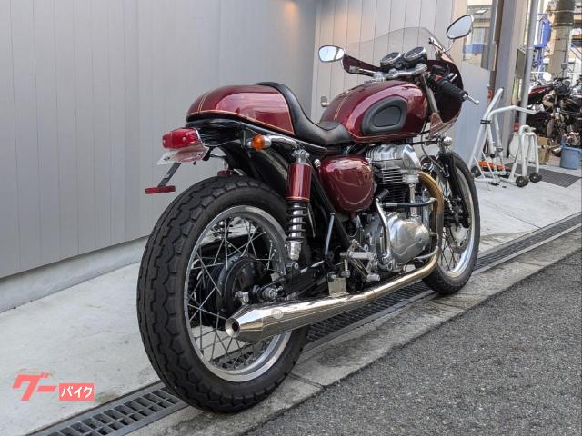 カワサキ W650 カフェレーサーカスタム 1999年 排ガス規制前 動画あり