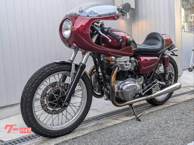 カワサキ W650 カフェレーサーカスタム 1999年 排ガス規制前 動画あり
