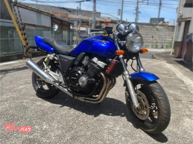 ＣＢ４００Ｓｕｐｅｒ　Ｆｏｕｒ　ＮＣ３１　ネイキッド　スーフォア　アップハン　青　ノーマルマフラー